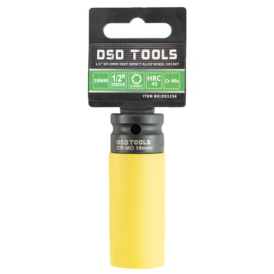DSD TOOLS 1/2 DR 19MM 6PT DEEP IMPACT ALLOY WHEEL SOCKET DS1154 image 0