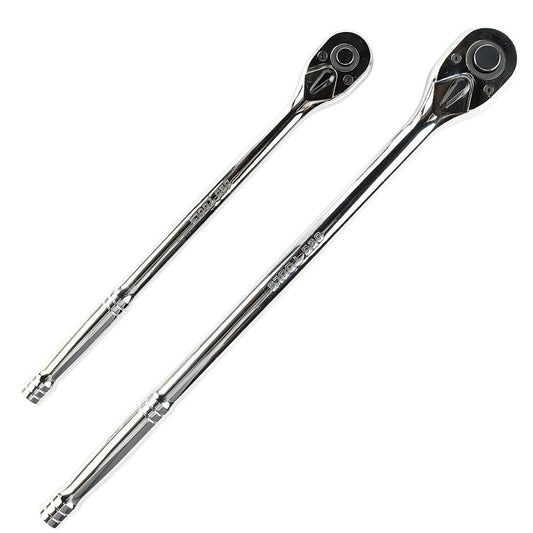 DSD TOOLS 2PC EXTRA LONG RATCHET SET 3/8" & 1/2" DRIVES DS1086 image 0