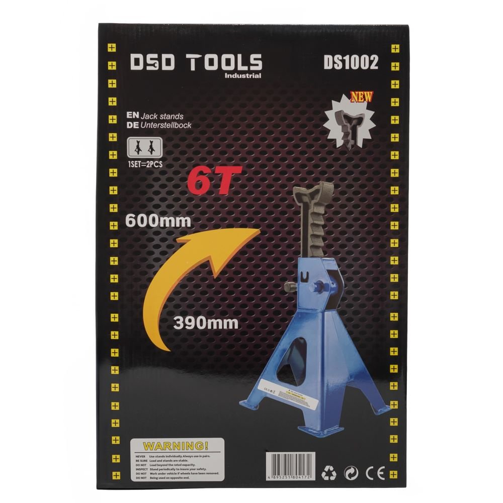 DSD TOOLS 6 TON AXLE STANDS DS1002 image 2