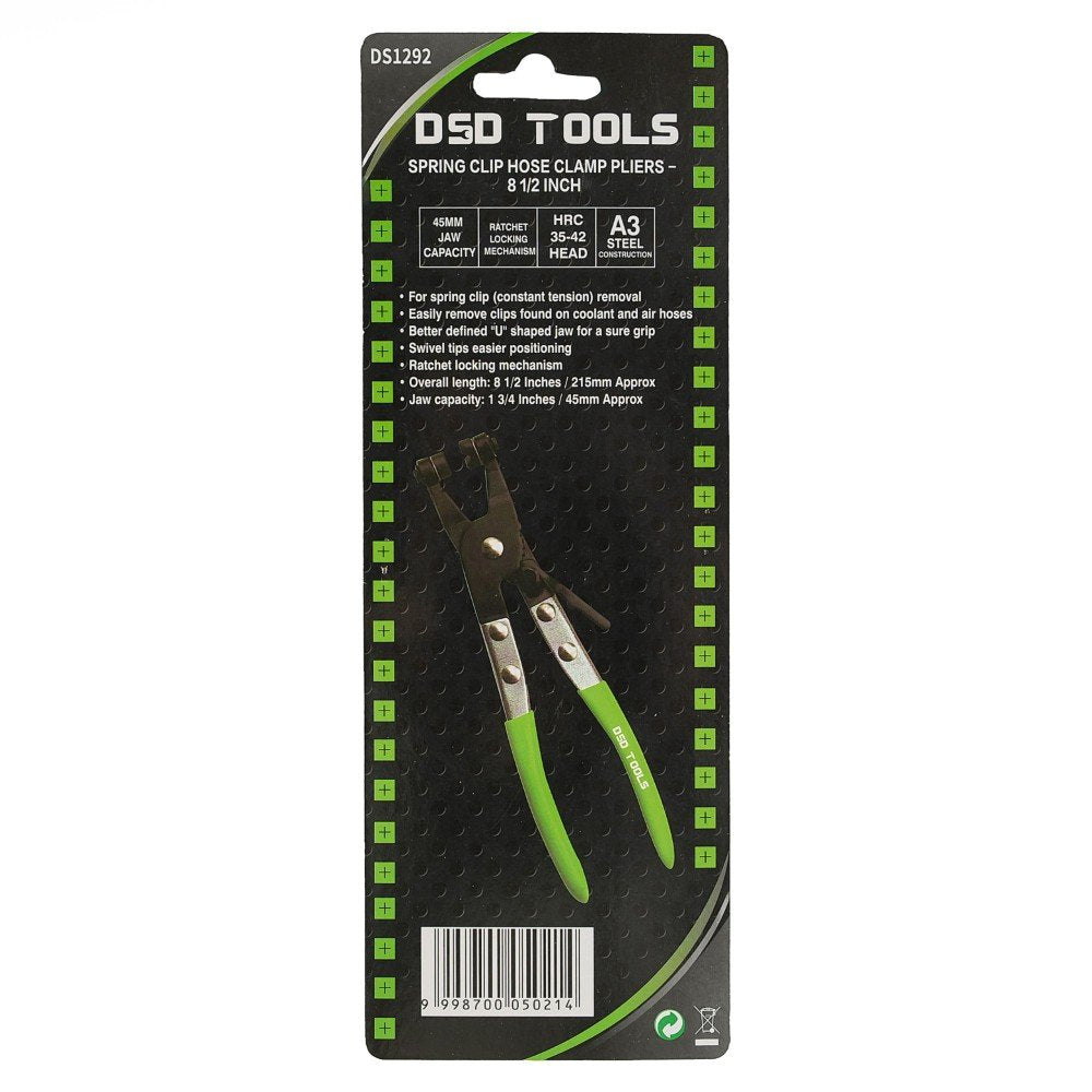 DSD TOOLS SPRING CLIP HOSE CLAMP PLIERS - 8 1/2 INCH DS1292 image 3