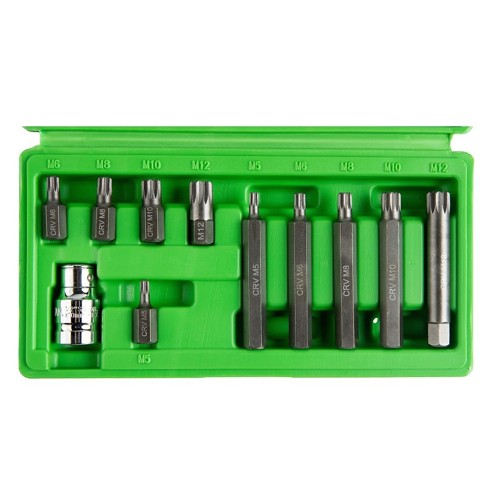 DSD TOOLS 11PC 1/2" DR SPLINE BIT SET DS1216 image 2
