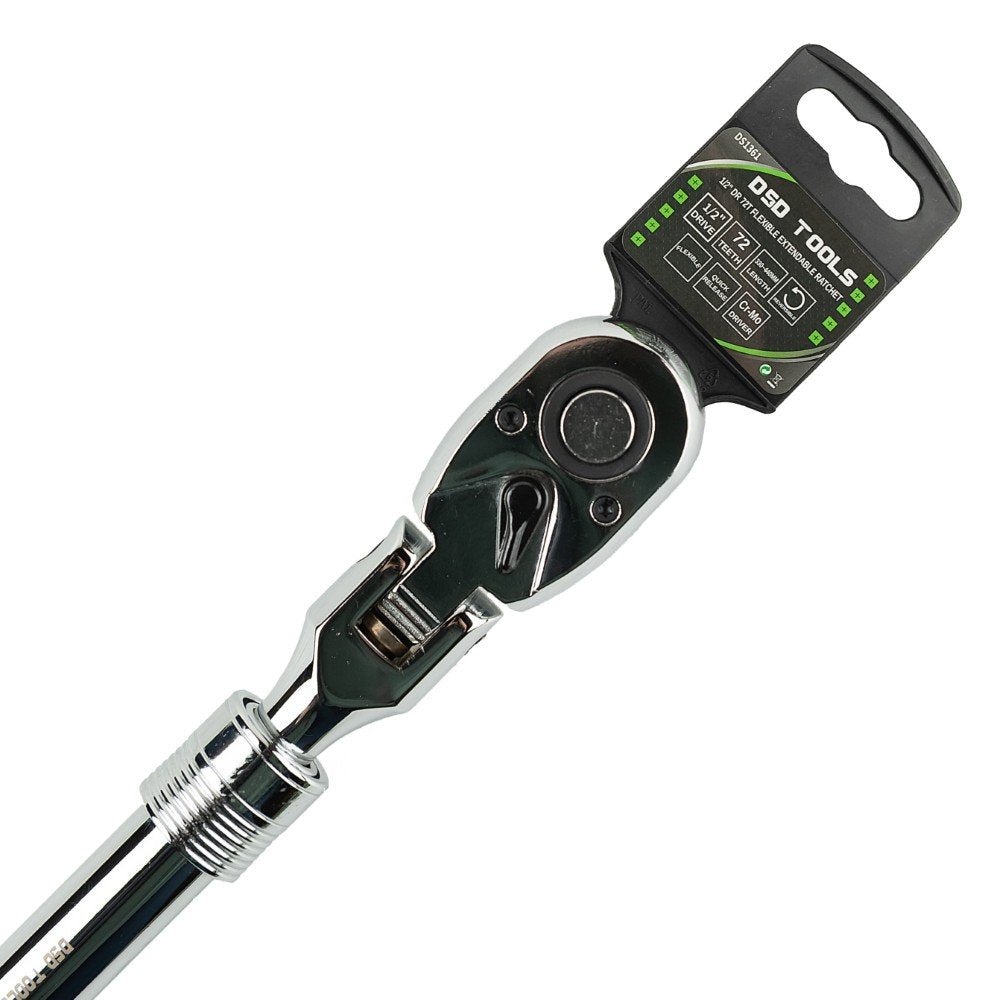 DSD TOOLS 1/2" DR 72T FLEXIBLE EXTENDABLE RATCHET DS1361 image 6
