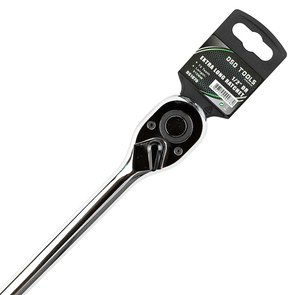 DSD TOOLS 1/2" DR 72T EXTRA LONG RATCHET 510MM DS1070 image 3