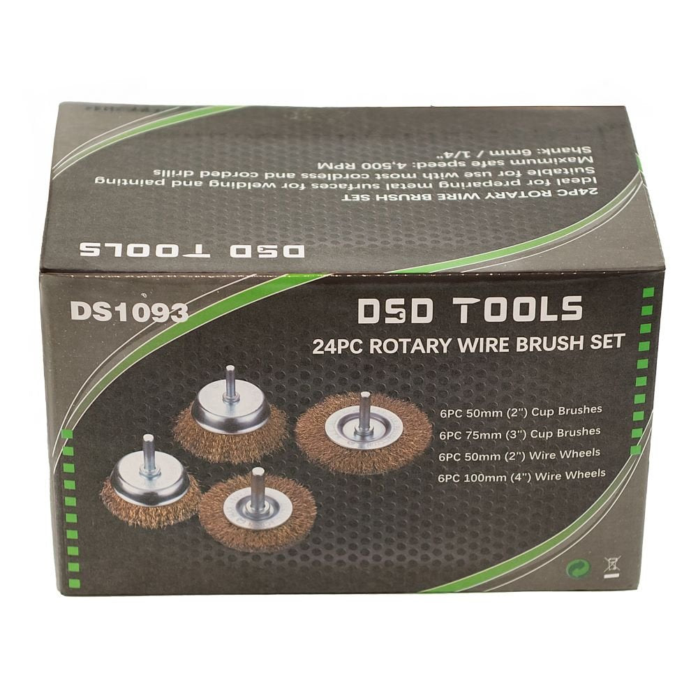 DSD TOOLS 24PC ROTARY WIRE BRUSH SET DS1093 image 2