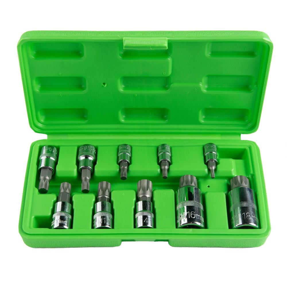 DSD TOOLS 10PC TRIPLE SQUARE BIT SOCKETS DS1239 image 0