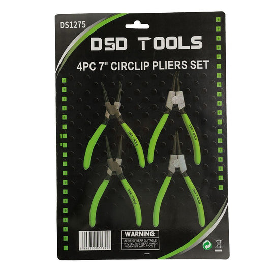 DSD TOOLS 4PC 7" CIRCLIP PLIERS SET DS1275 image 1