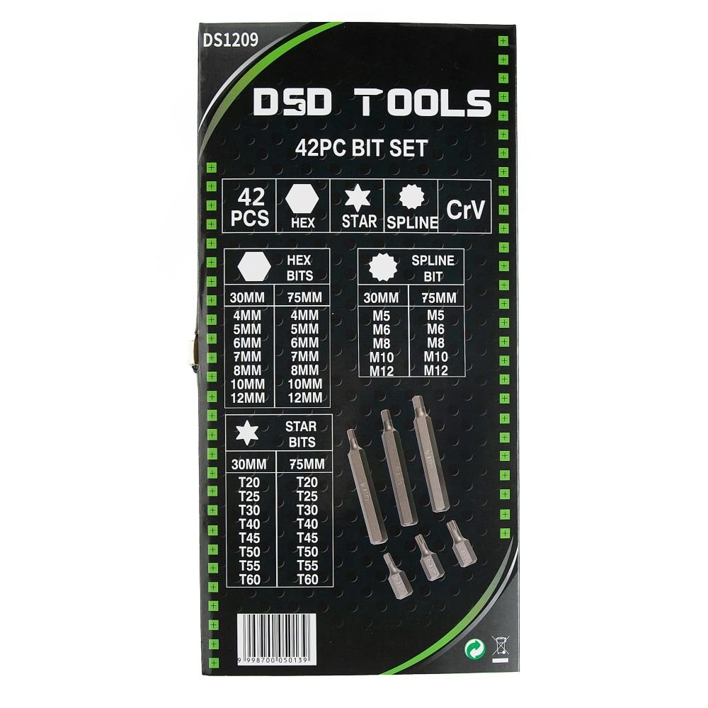DSD TOOLS 42PC BIT SET DS1209 image 5