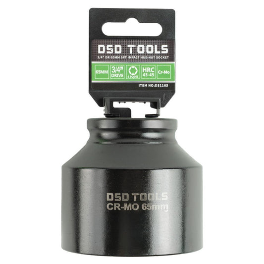 DSD TOOLS 3/4 DR 65MM 6PT IMPACT HUB NUT SOCKET DS1165 image 0