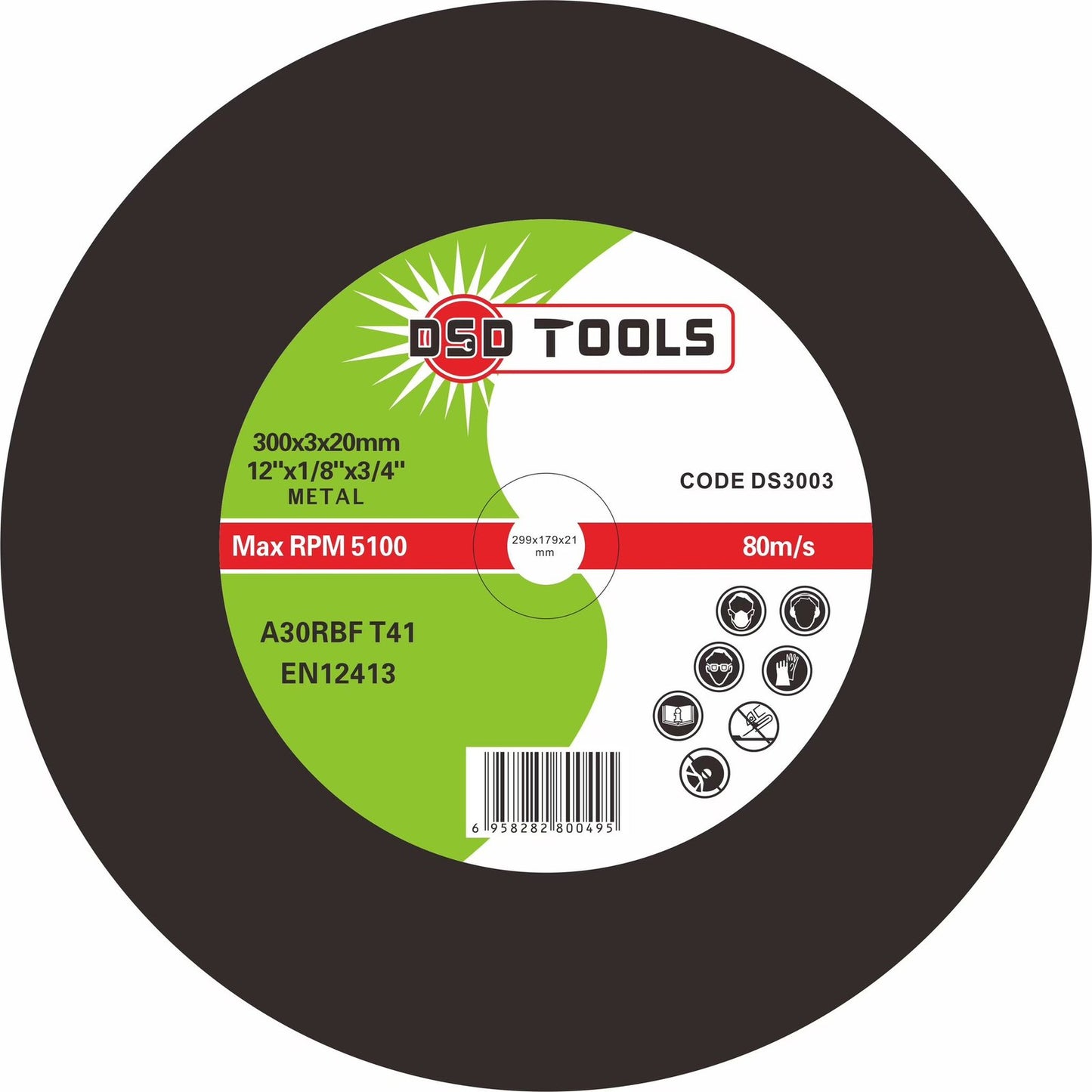 DSD TOOLS BOX OF 25 CUTTING DISCS FOR METAL (12") 300MM X 3.0MM X 20MM DS3003 image 0