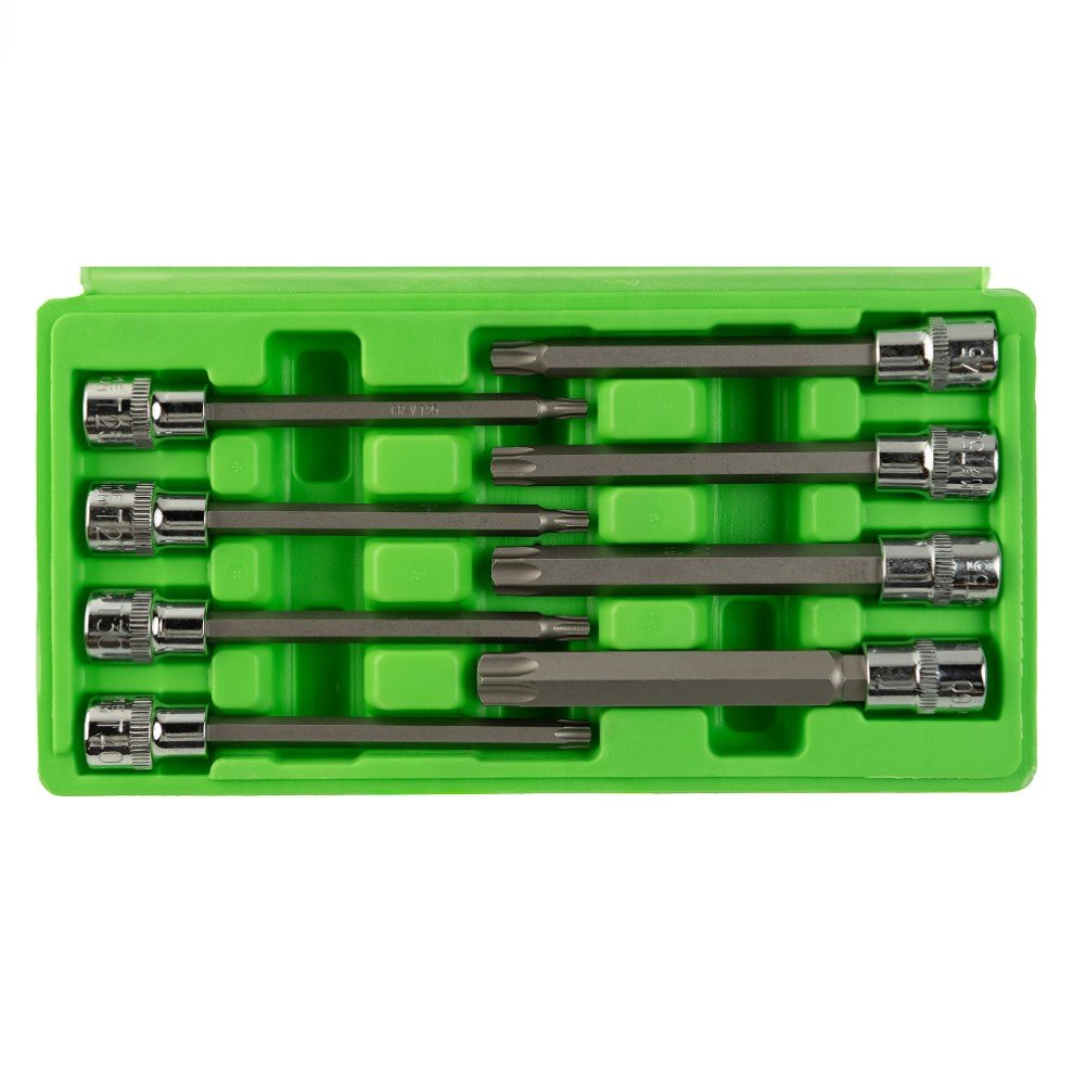 DSD TOOLS 8PC 3/8" DR 110MM(L) TAMPER STAR BIT SOCKETS DS1228 image 2