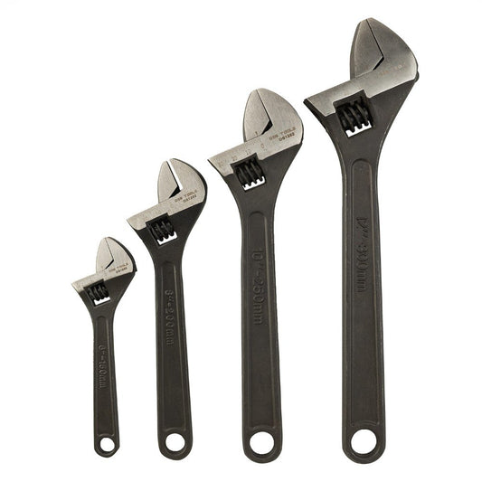 DSD TOOLS 4PC ADJUSTABLE WRENCH SET BLACK FINISH DS1282 image 1