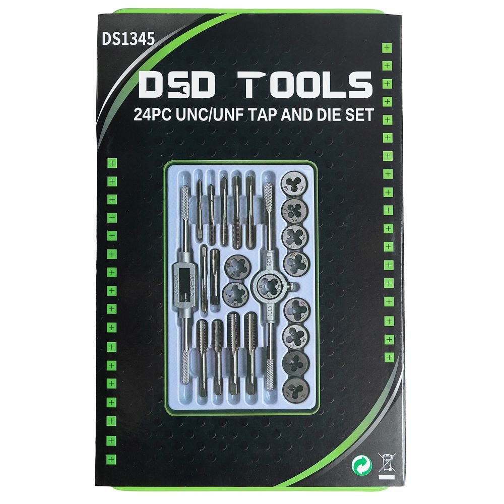 DSD TOOLS 24PC UNC/UNF TAP AND DIE SET DS1345 image 3