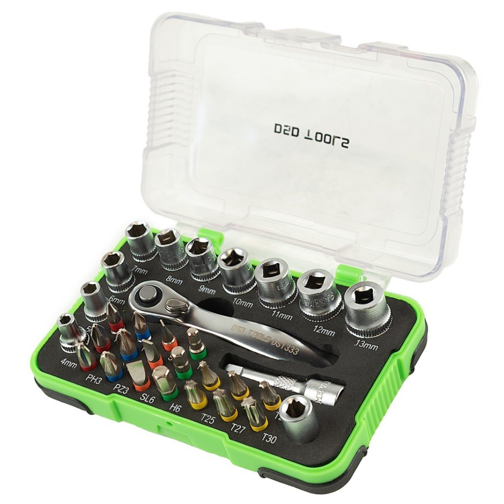 DSD TOOLS 31PC 1/4" DR SOCKET & BIT SET DS1333 image 1