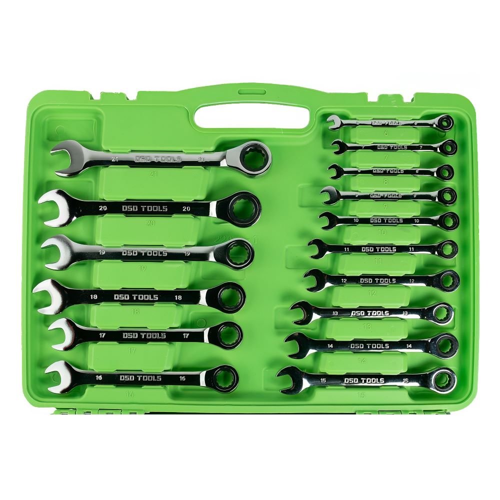 DSD TOOLS 22PC METRIC GEAR RATCHET COMBINATION WRENCH SET DS1059 image 2