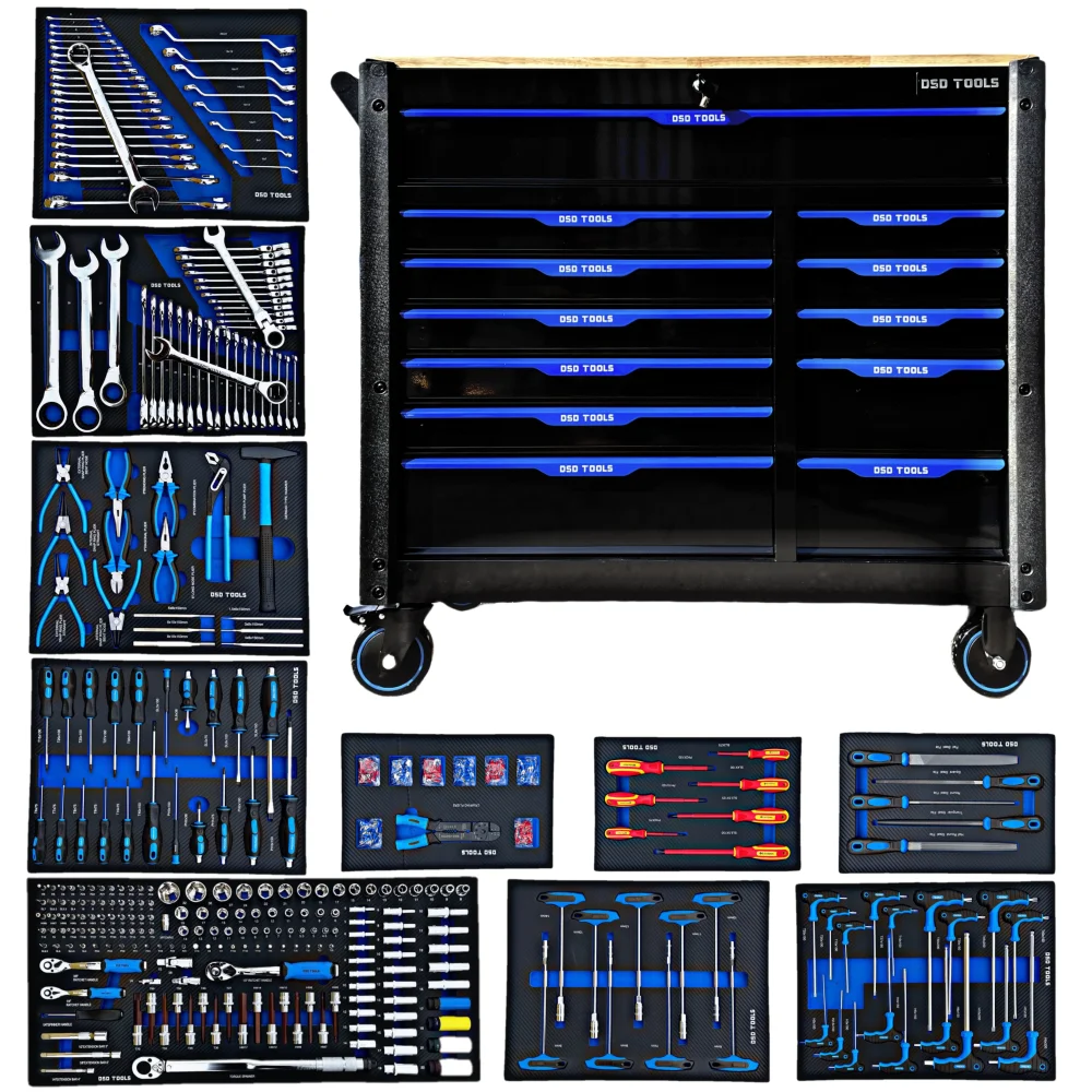 DSD TOOLS 12 DRAWER ROLLER TOOL CHEST 10 CABINETS TOOLS INCLUDED DS1018 image 0