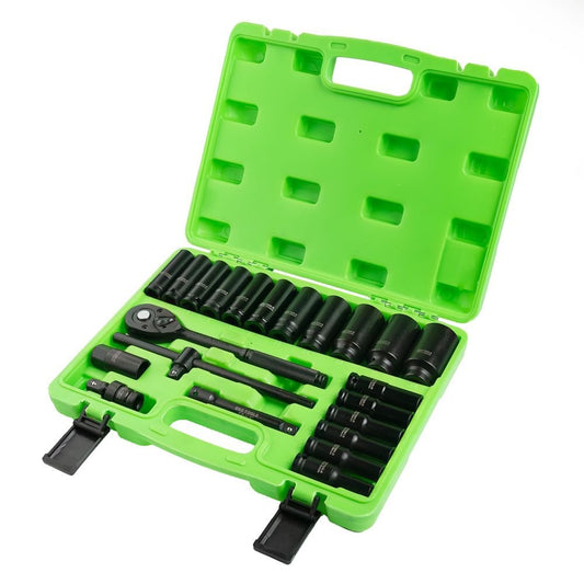 DSD TOOLS 22PC 1/2" DR 6PT DEEP IMPACT SOCKET SET DS1179 image 1