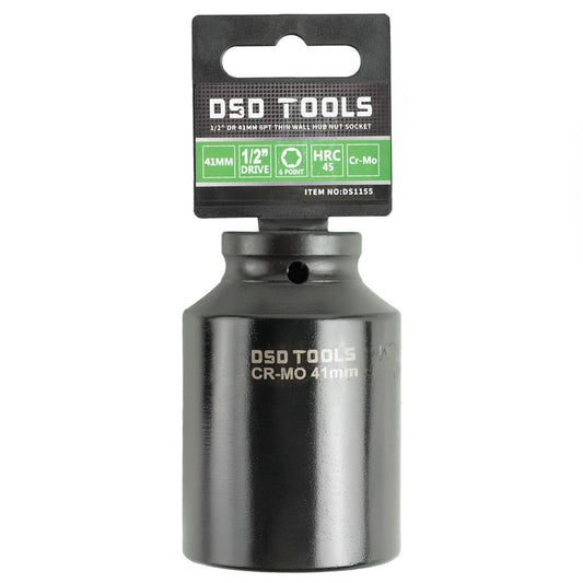 DSD TOOLS 1/2 DR 41MM 6PT THIN WALL HUB NUT DS1155 image 0