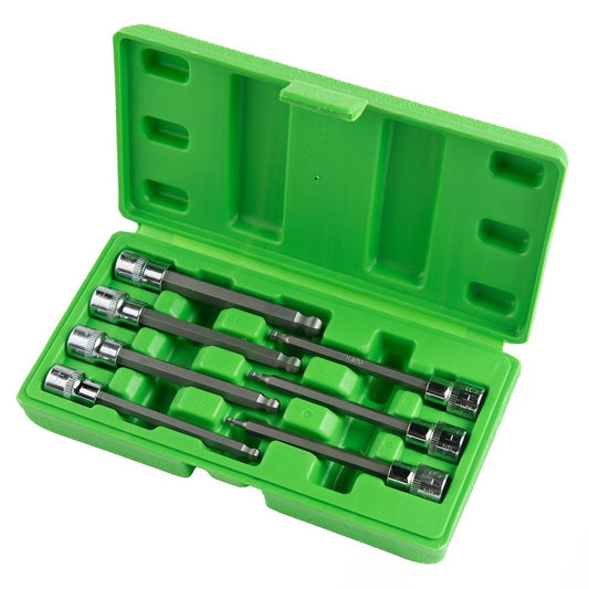 DSD TOOLS 7PC 3/8" DR BALL END HEX BIT SOCKETS DS1221 image 1