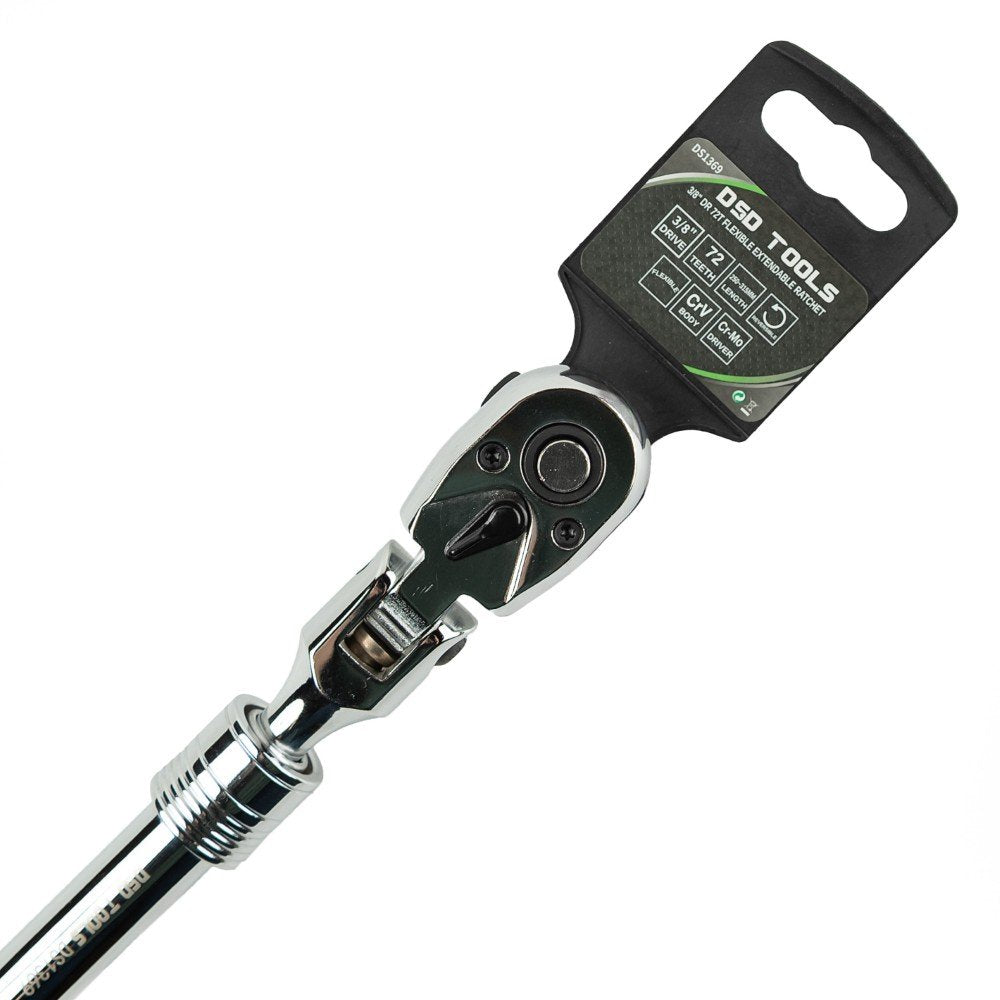 DSD TOOLS 3/8" DR 72T FLEXIBLE EXTENDABLE RATCHET DS1369 image 3