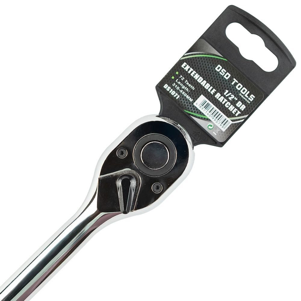 DSD TOOLS 1/2" DR 72T EXTENDABLE RATCHET DS1071 image 5