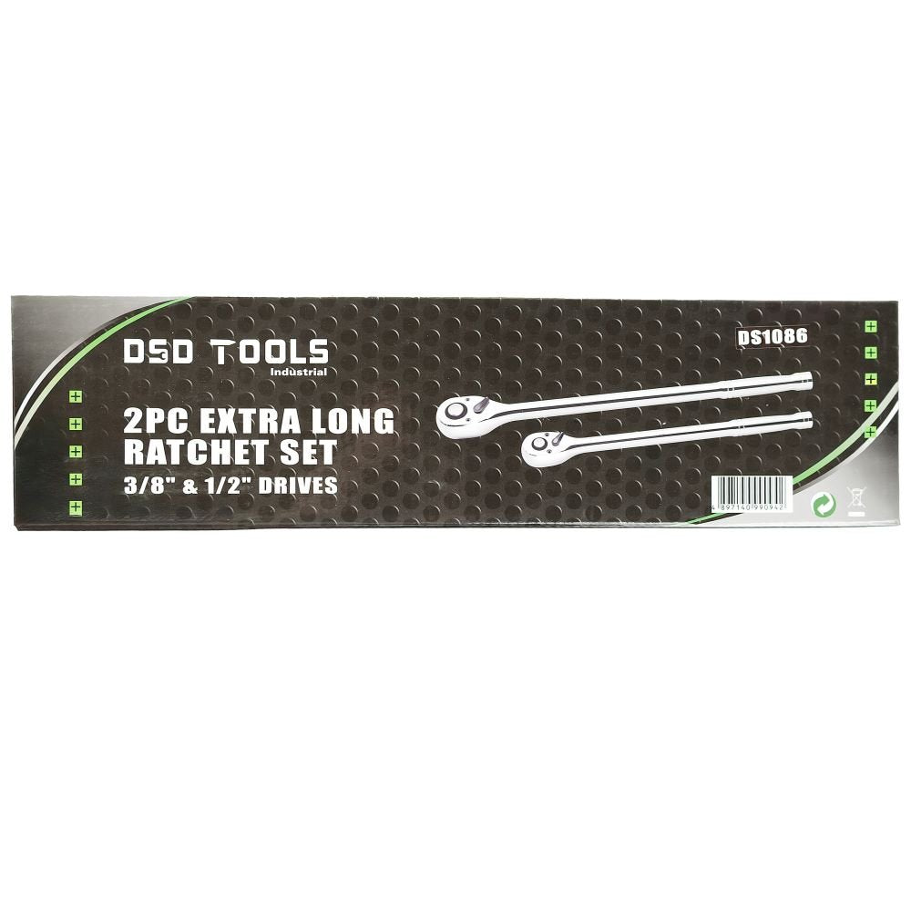 DSD TOOLS 2PC EXTRA LONG RATCHET SET 3/8" & 1/2" DRIVES DS1086 image 5