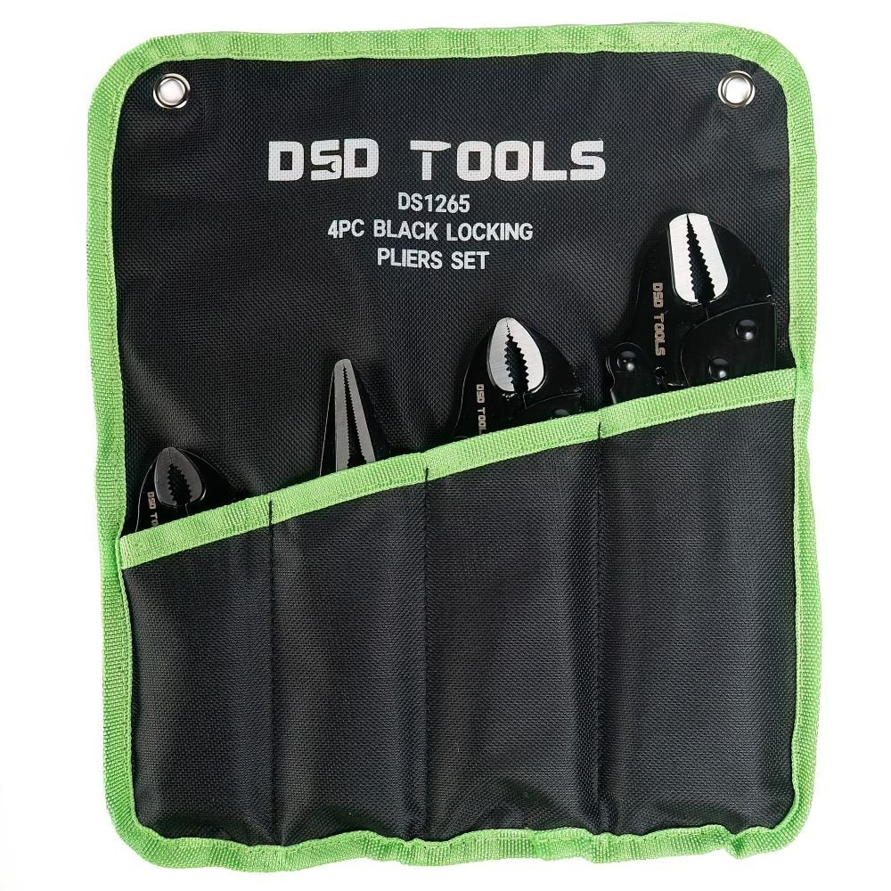 DSD TOOLS 4PC BLACK LOCKING PLIERS SET DS1265 image 2