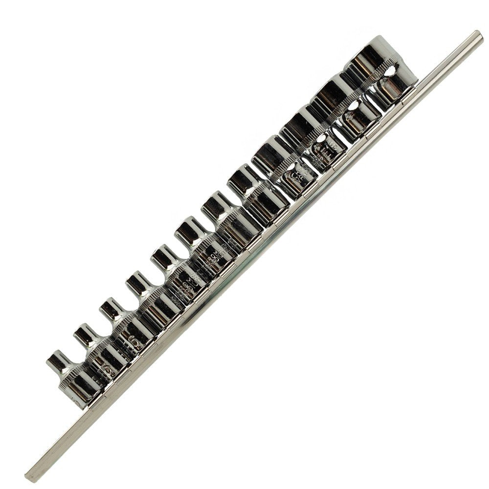 DSD TOOLS 12PC 3/8" DR E STAR SOCKETS ON RAIL DS1310 image 0