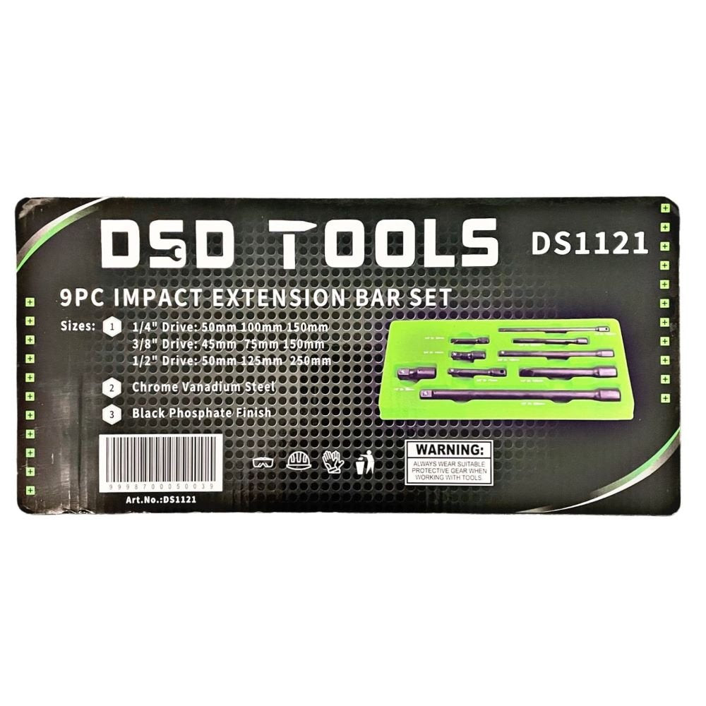 DSD TOOLS 9PC IMPACT EXTENSION BAR SET DS1121 image 2