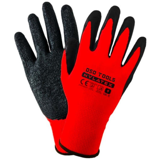 DSD TOOLS 13 GAUGE LATEX COUTED POLYESTER GLOVES SIZE 10 - BOX 240 PAIRS DS1284 image 0