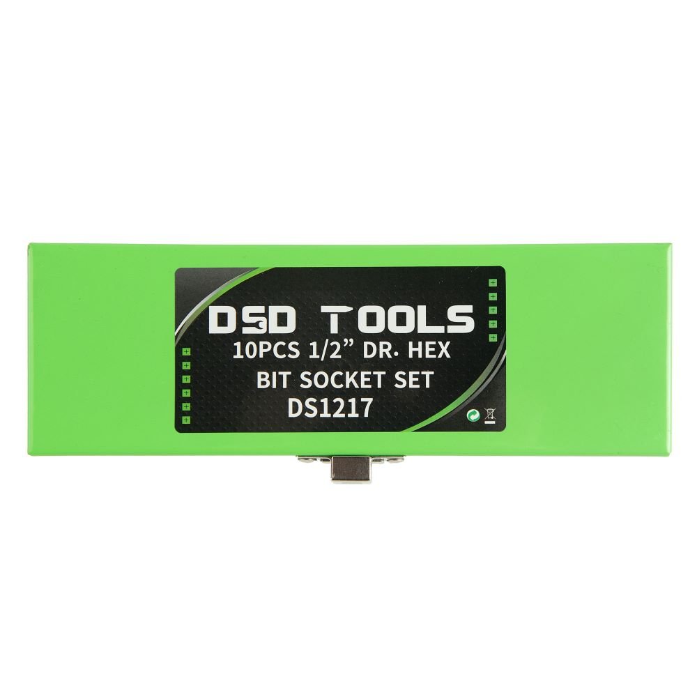 DSD TOOLS 10PCS 1/2” DR. HEX BIT SOCKET SET DS1217 image 3