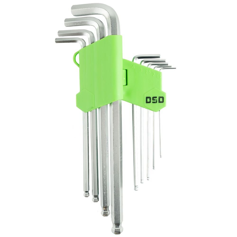 DSD TOOLS 9PC EXTRA LONG BALL HEX KEY SET DS1044 image 1