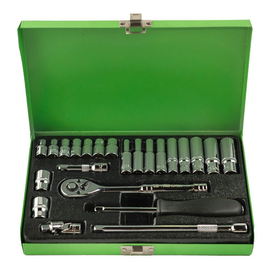 DSD TOOLS 24PC 1/4" DR METRIC SOCKET SET DS1336 image 0