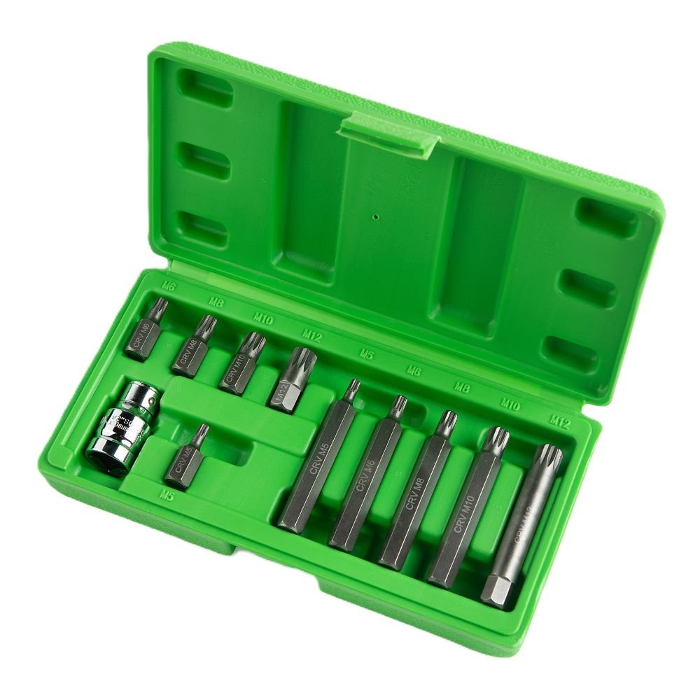 DSD TOOLS 11PC 1/2" DR SPLINE BIT SET DS1216 image 1