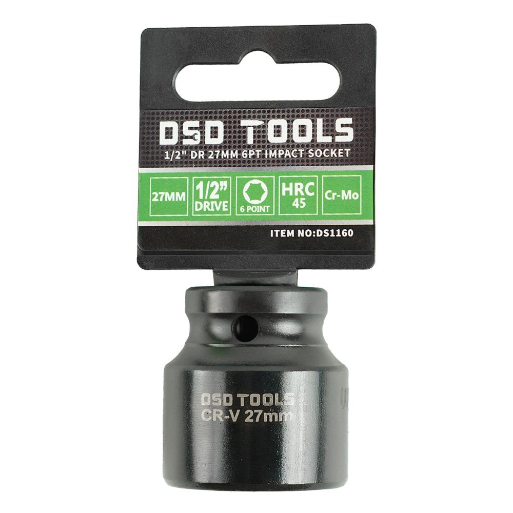 DSD TOOLS 1/2 DR 27MM 6PT IMPACT SOCKET DS1160 image 0