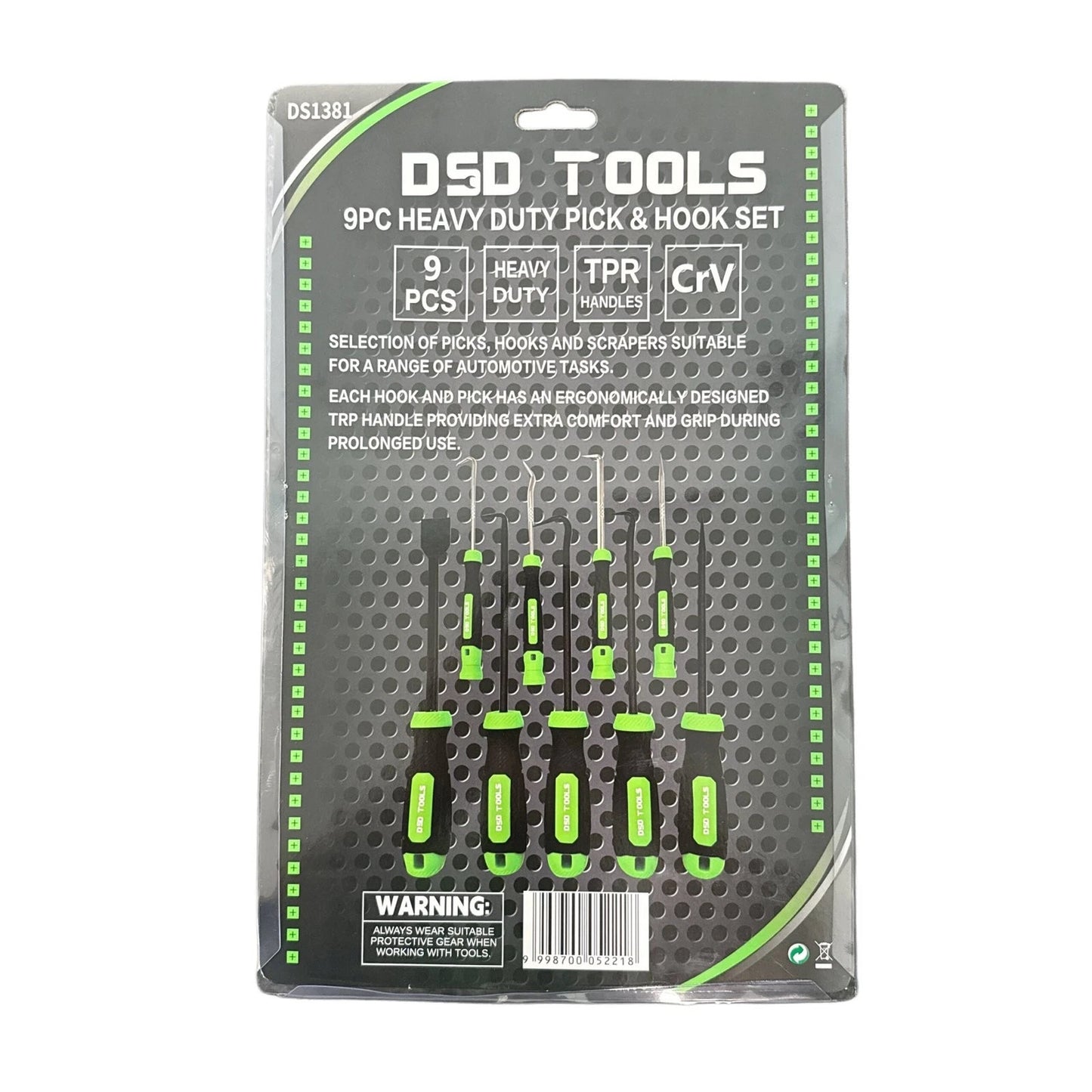 9PC HEAVY DUTY PICK & HOOK SET
