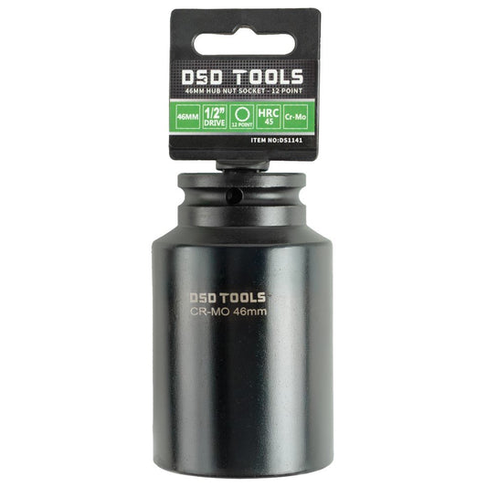 DSD TOOLS 1/2 DR 46MM 12PT HUB NUT SOCKET 100MM DS1141 image 0