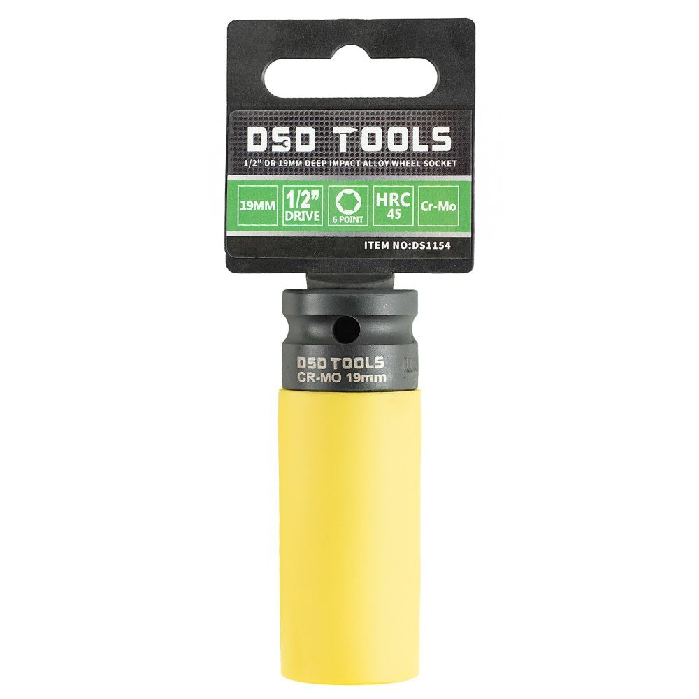 DSD TOOLS 1/2 DR 19MM 6PT DEEP IMPACT ALLOY WHEEL SOCKET DS1154 image 0