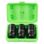 DSD TOOLS 3PC 1/2" DR 12PT DEEP IMPACT HUB NUT SOCKETS DS1147 image 0