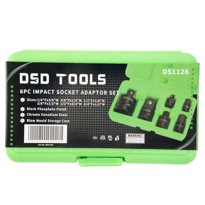 DSD TOOLS 6-PIECE IMPACT SOCKET ADAPTOR SET DS1126 image 3