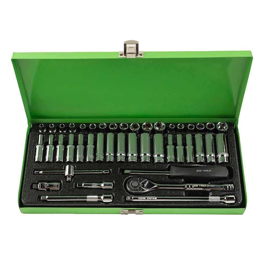 DSD TOOLS 43PC 1/4" DR. METRIC &amp; AF SOCKET SET DS1337 image 0