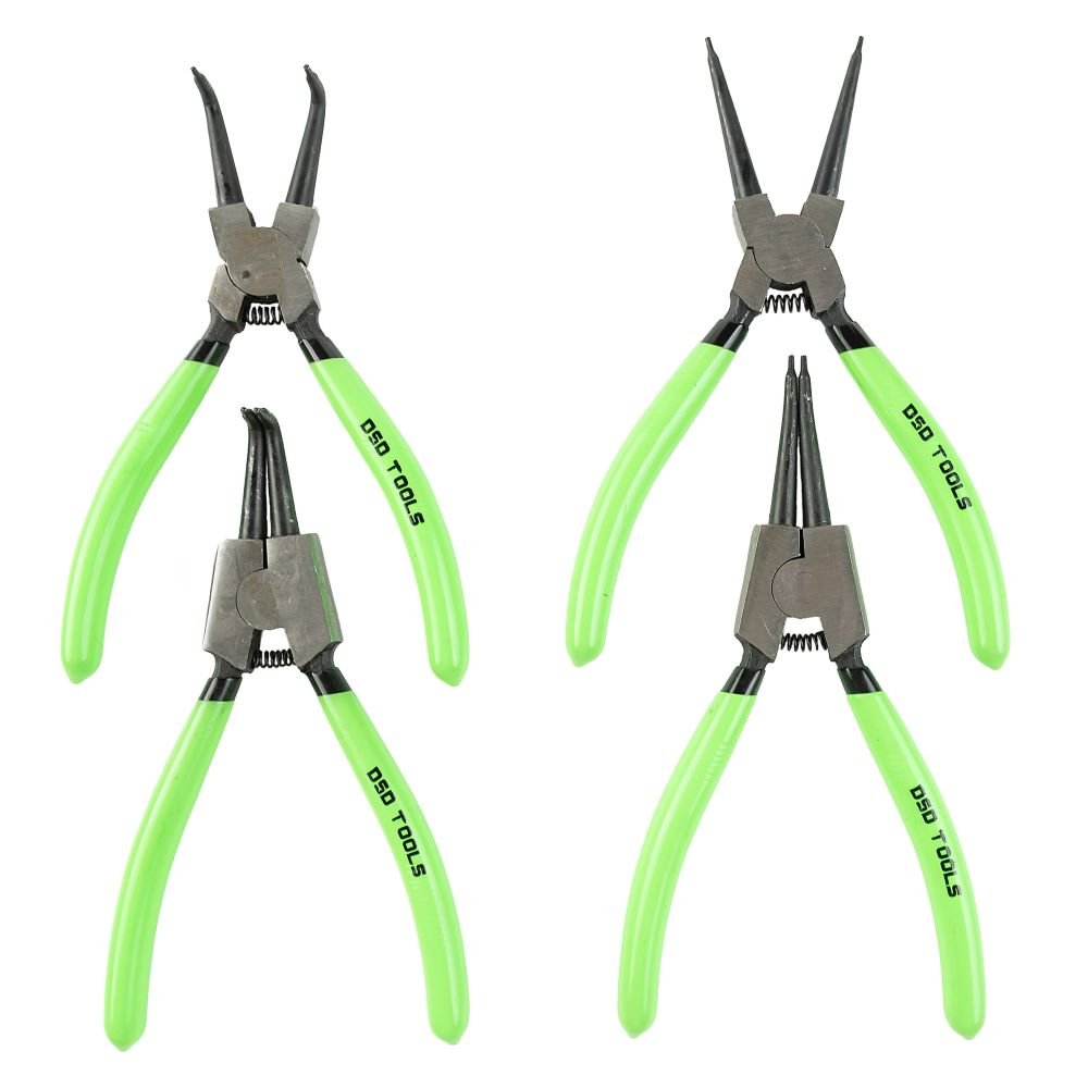 DSD TOOLS 4PC 7" CIRCLIP PLIERS SET IN ZIP POUCH DS1252 image 0