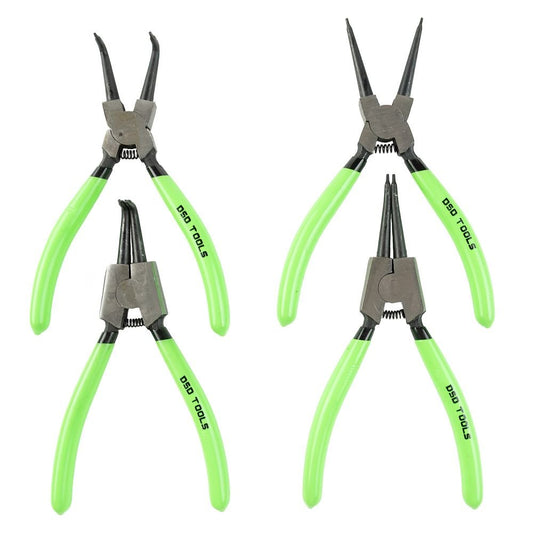 DSD TOOLS 4PC 7" CIRCLIP PLIERS SET IN ZIP POUCH DS1252 image 1