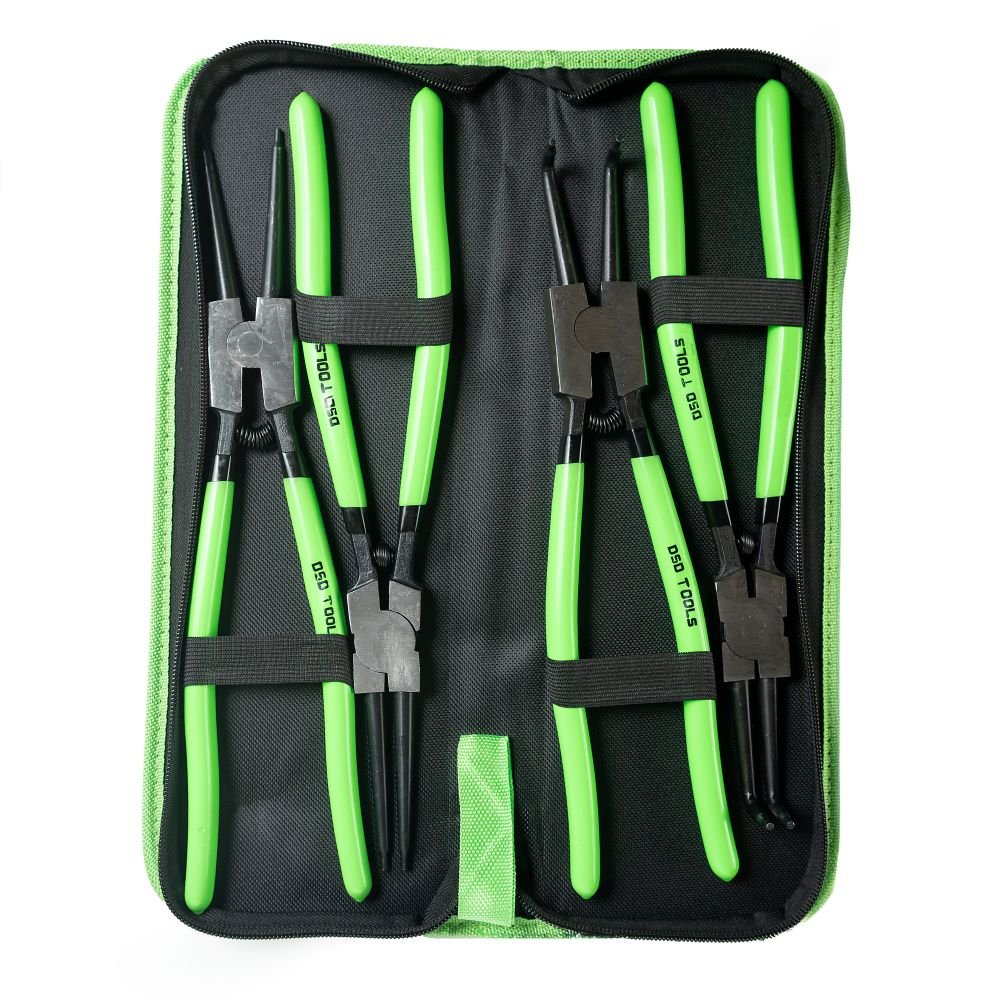 DSD TOOLS 4PC CIRCLIP PLIERS SET IN ZIP POUCH -13 INCH DS1273 image 0