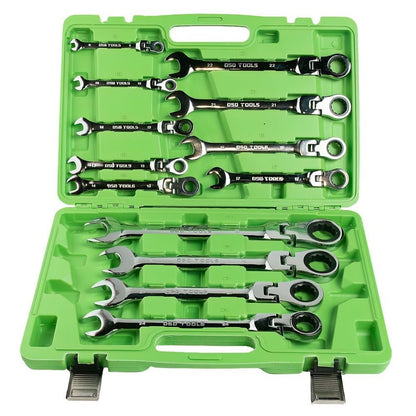 DSD TOOLS 13PC METRIC FLEX GEAR RATCHET COMBINATION WRENCH SET DS1058 image 0