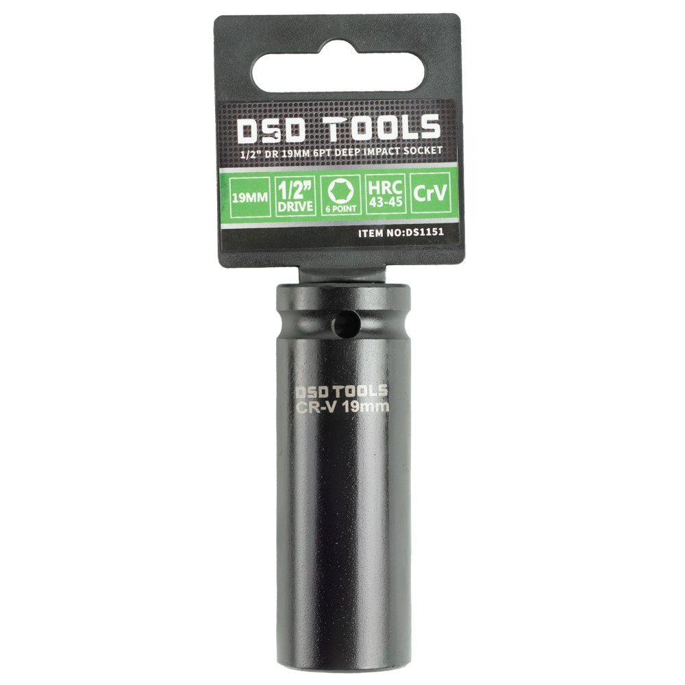 DSD TOOLS 1/2 DR 19MM 6PT DEEP IMPACT SOCKET DS1151 image 0