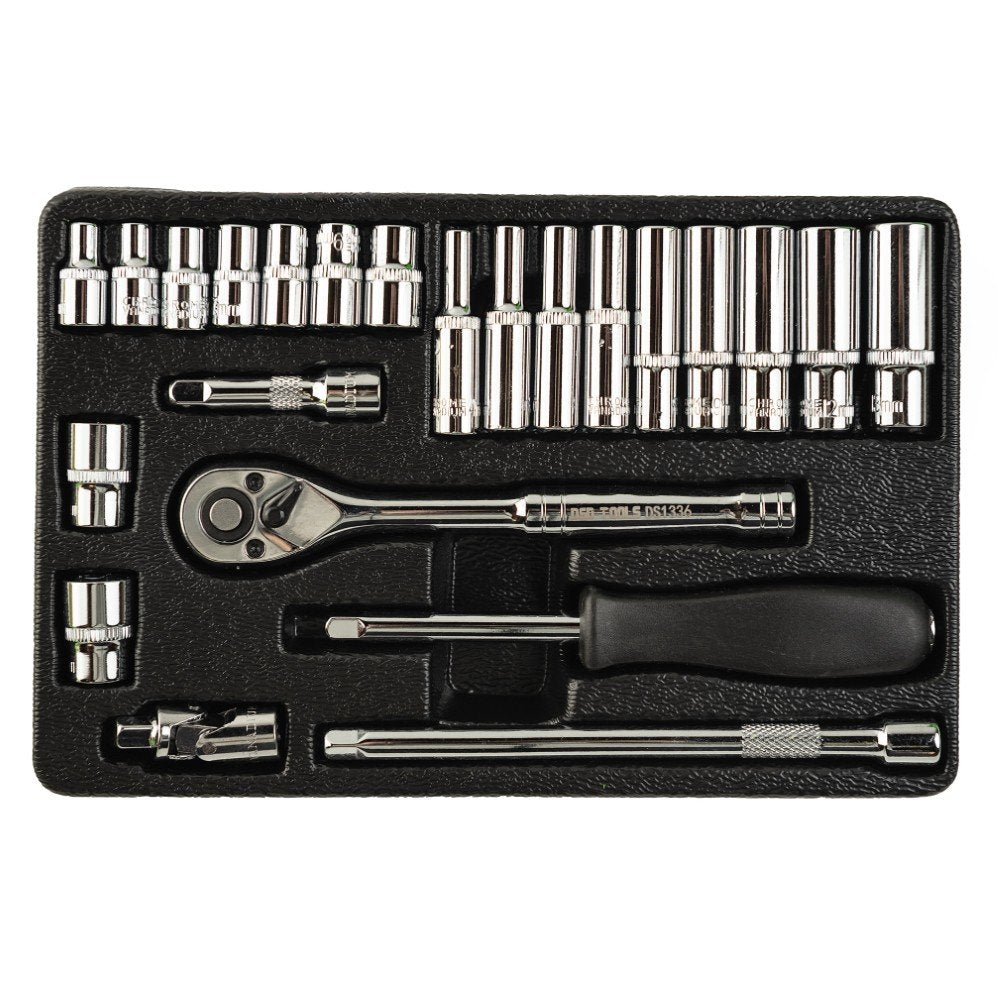 DSD TOOLS 24PC 1/4" DR METRIC SOCKET SET DS1336 image 2