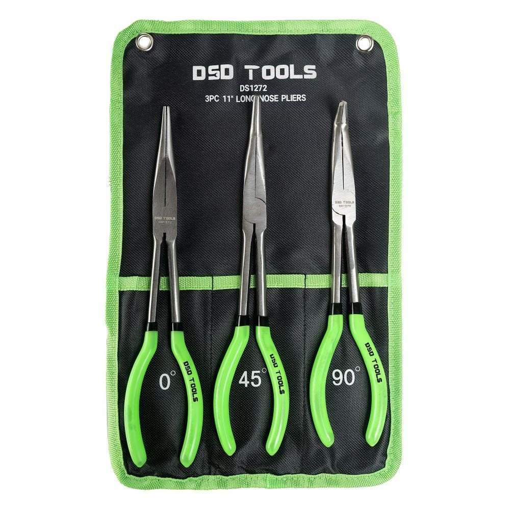 DSD TOOLS 3PC 11" LONG NOSE PLIERS DS1272 image 0