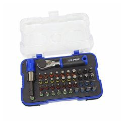 USPRO 43PC BIT SET WITH HEX BIT RATCHET
