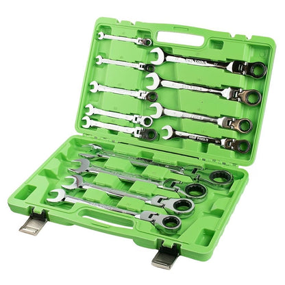 DSD TOOLS 13PC METRIC FLEX GEAR RATCHET COMBINATION WRENCH SET DS1058 image 1
