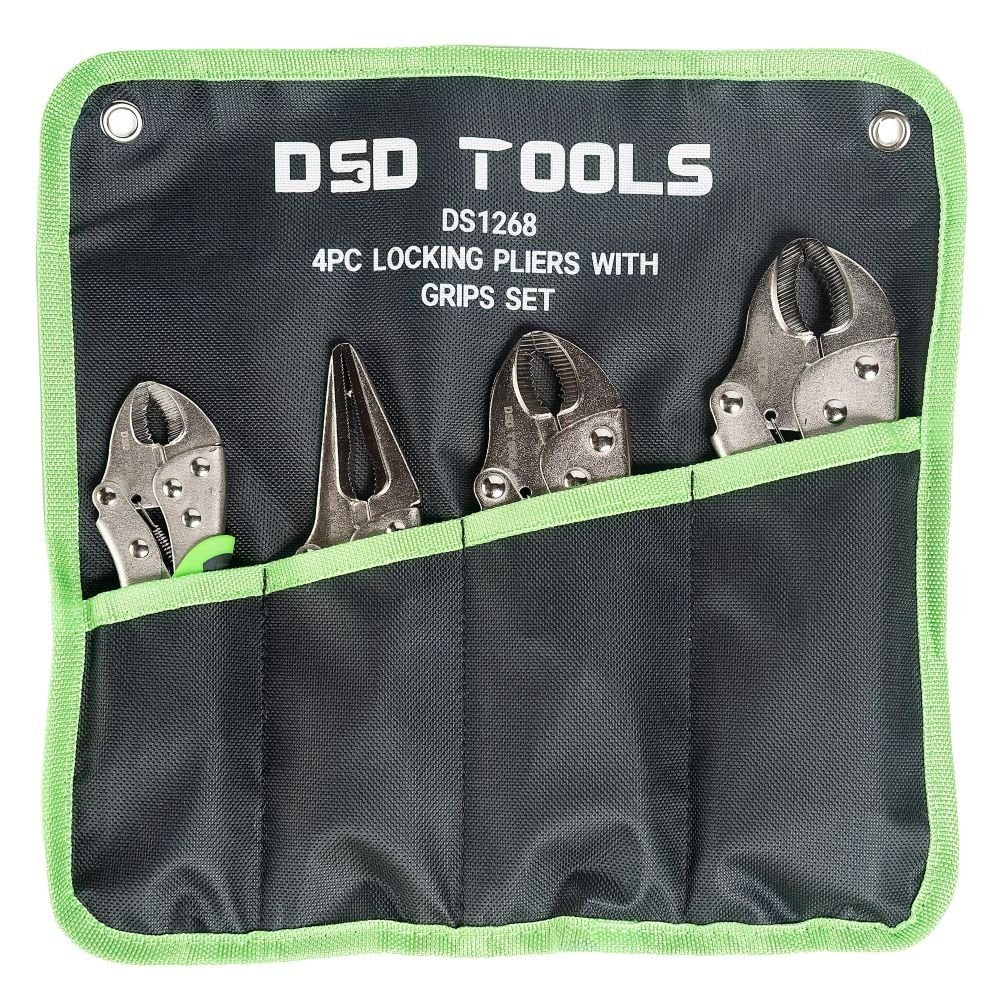 DSD TOOLS 4PC LOCKING PLIERS WITH GRIPS SET DS1268 image 2